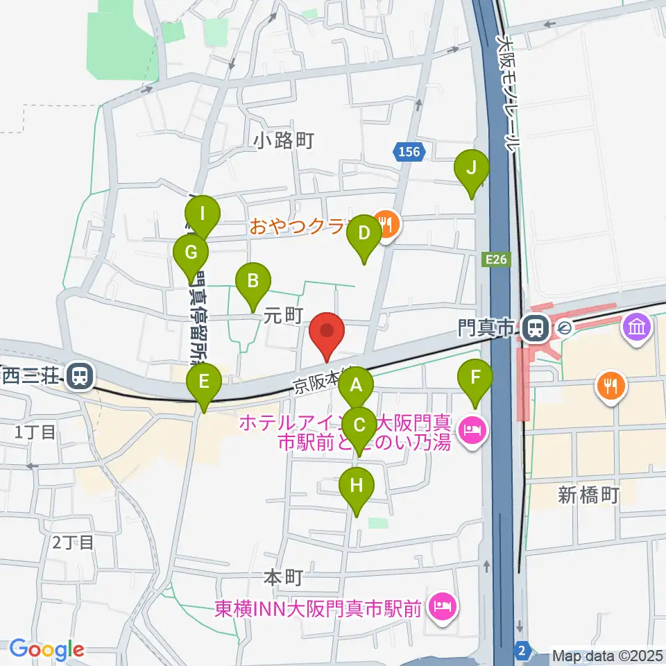 グランスタジオ周辺のカフェ一覧地図