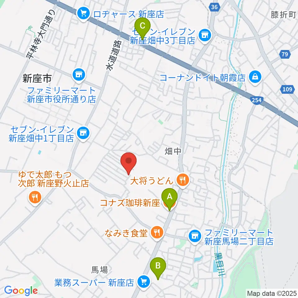 久保田チェンバロ工房周辺のカフェ一覧地図