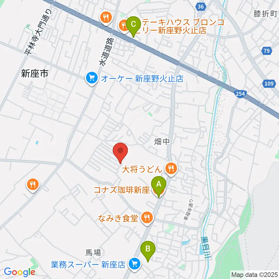 久保田チェンバロ工房周辺のカフェ一覧地図