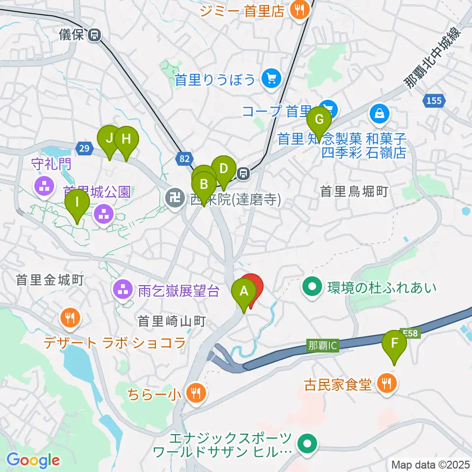 アルテ周辺のカフェ一覧地図