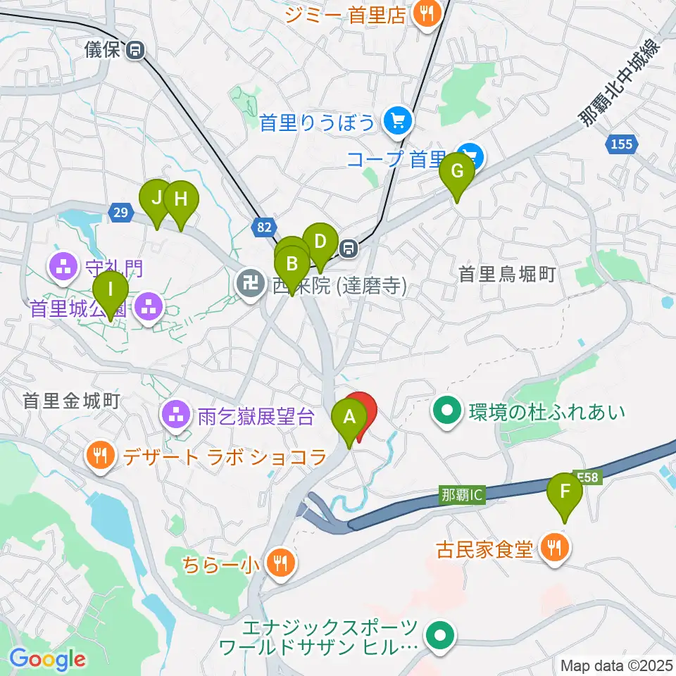 アルテ周辺のカフェ一覧地図
