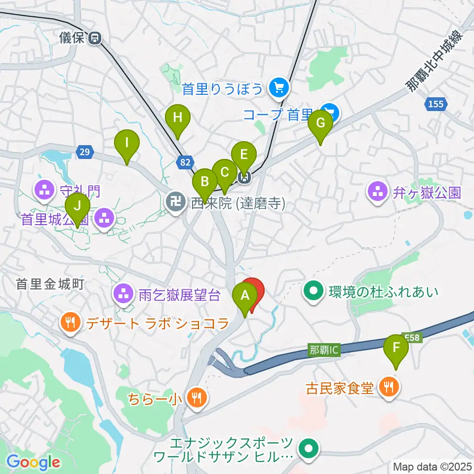 アルテ周辺のカフェ一覧地図