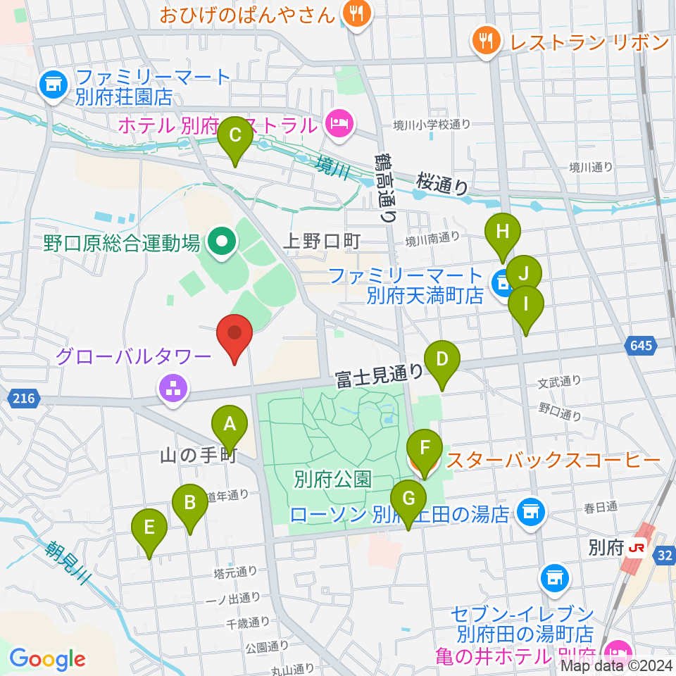 しいきアルゲリッチハウス周辺のカフェ一覧地図