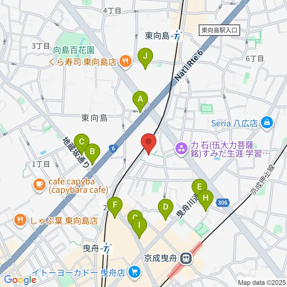 ユートリヤ すみだ生涯学習センター周辺のカフェ一覧地図