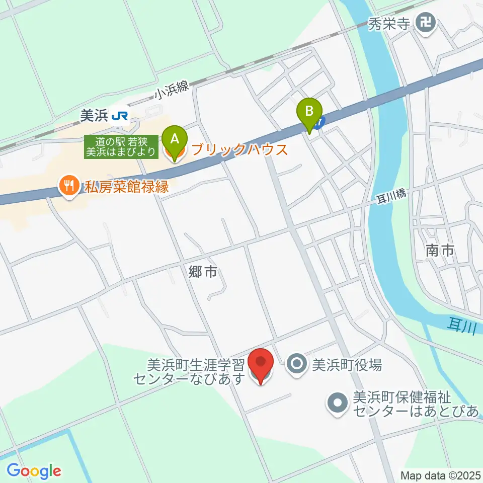 美浜町生涯学習センターなびあす周辺のカフェ一覧地図