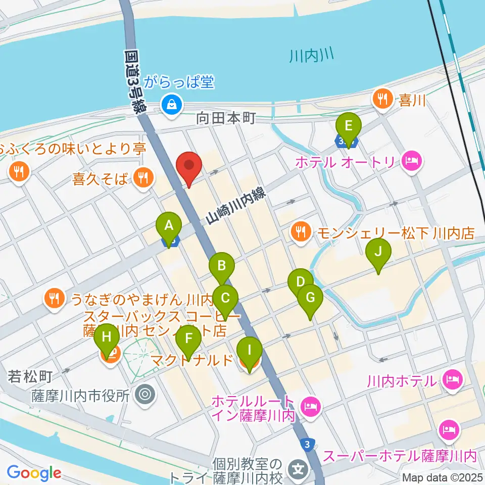 藤井ピアノサービス周辺のカフェ一覧地図