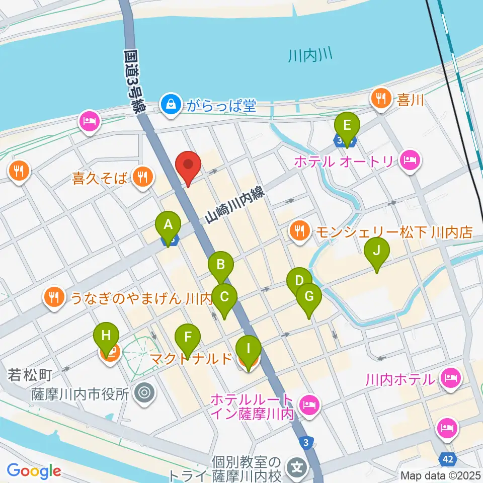 藤井ピアノサービス周辺のカフェ一覧地図