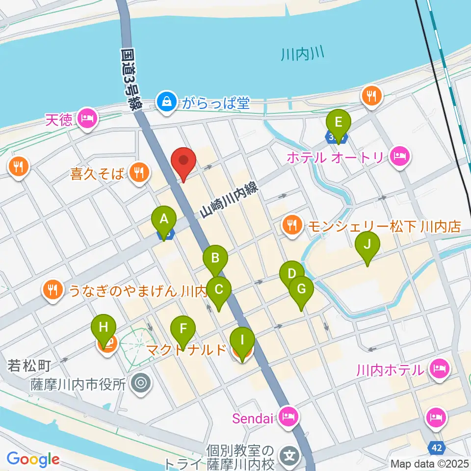 藤井ピアノサービス周辺のカフェ一覧地図