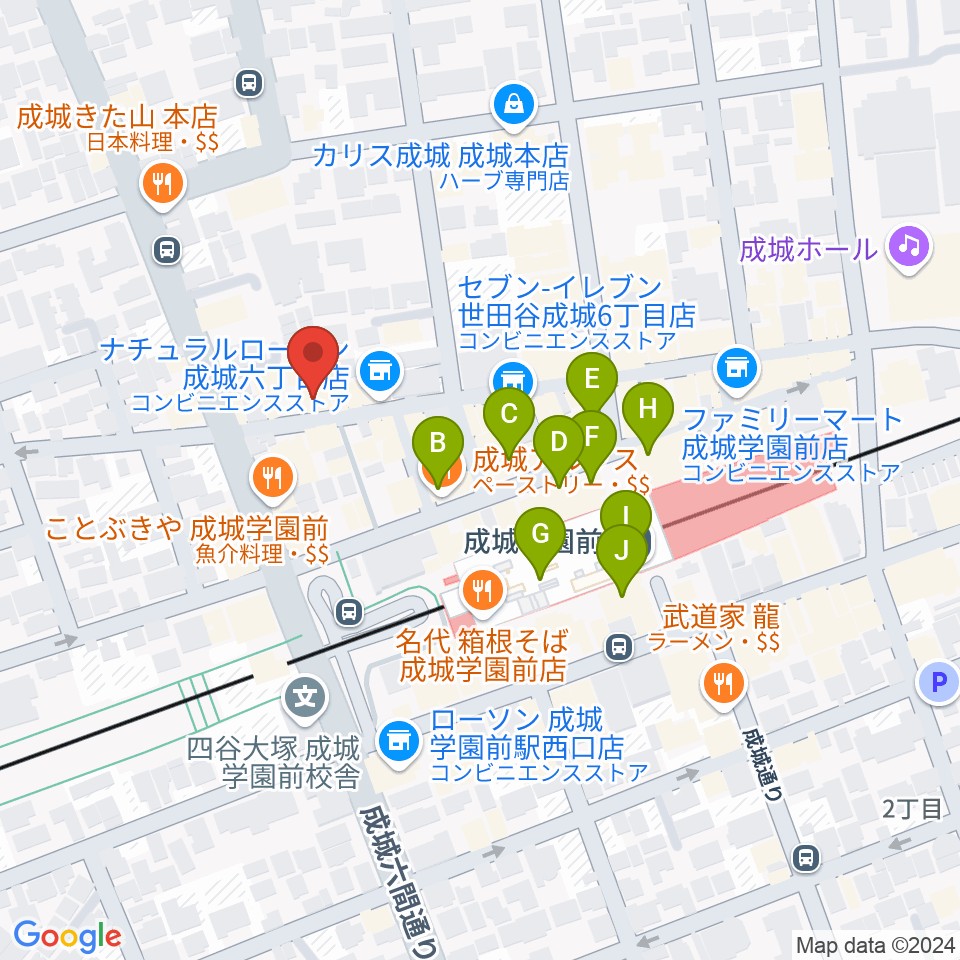 カフェ・ブールマン周辺のカフェ一覧地図