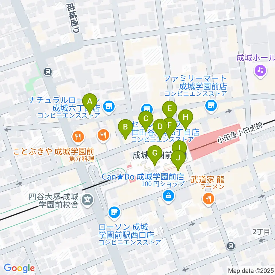 カフェ・ブールマン周辺のカフェ一覧地図