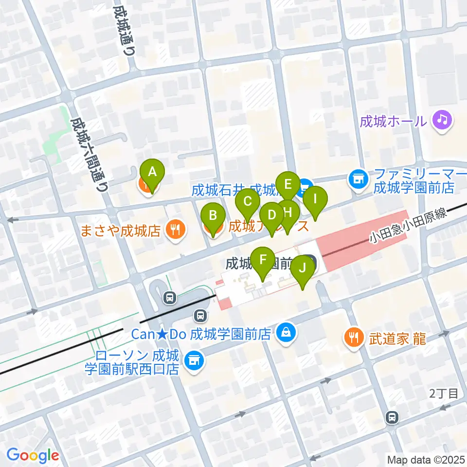 カフェ・ブールマン周辺のカフェ一覧地図