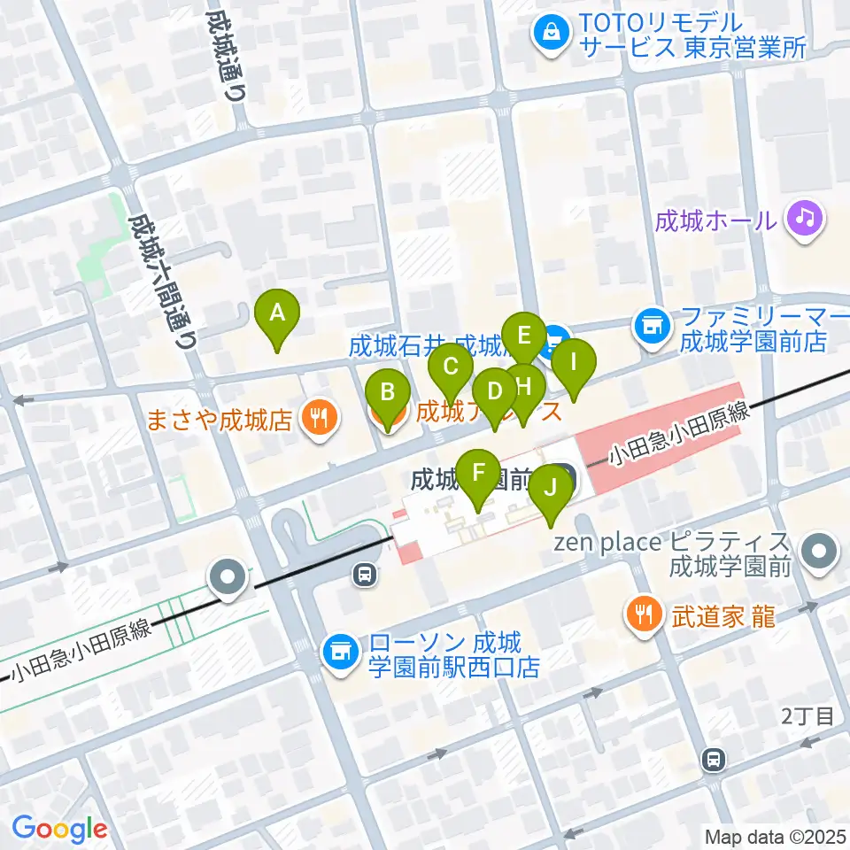 カフェ・ブールマン周辺のカフェ一覧地図