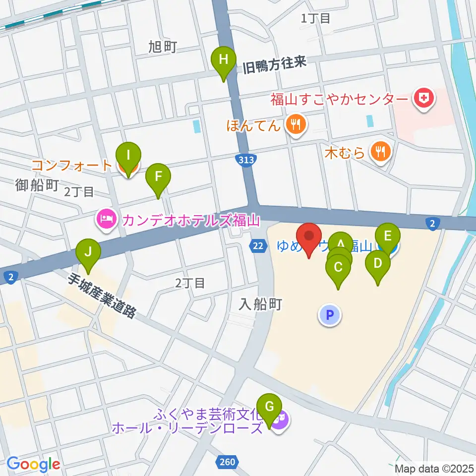 ミュージックパークスガナミ周辺のカフェ一覧地図