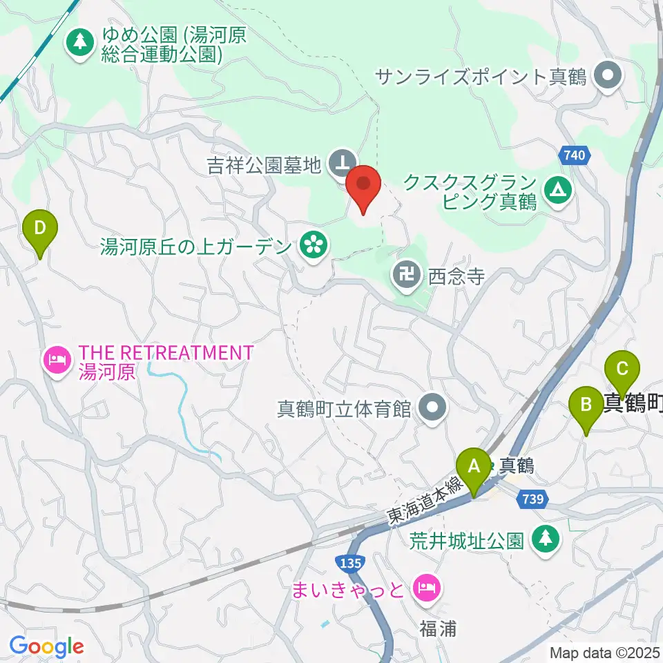 檜チャリティコンサートホール周辺のカフェ一覧地図