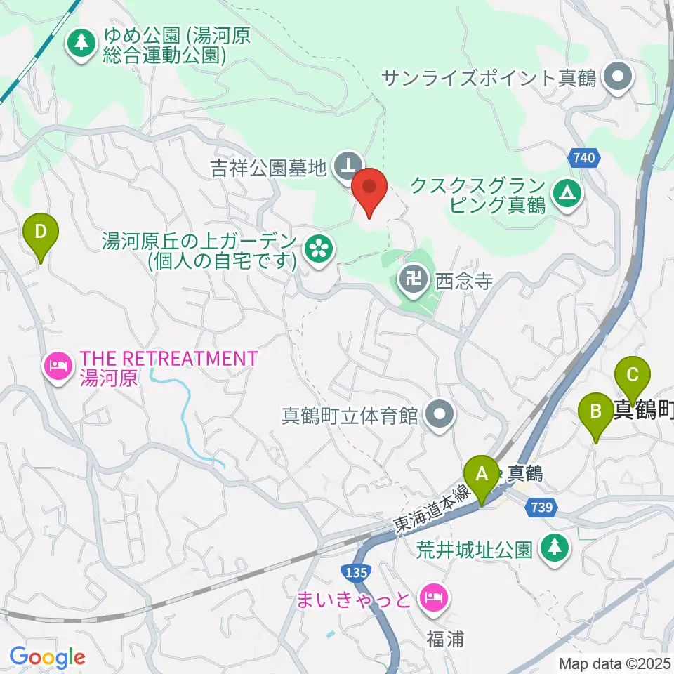 檜チャリティコンサートホール周辺のカフェ一覧地図