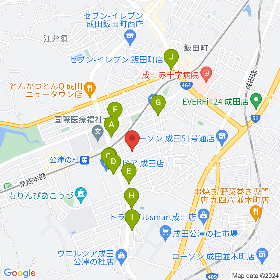 YNサロンホール周辺のカフェ一覧地図