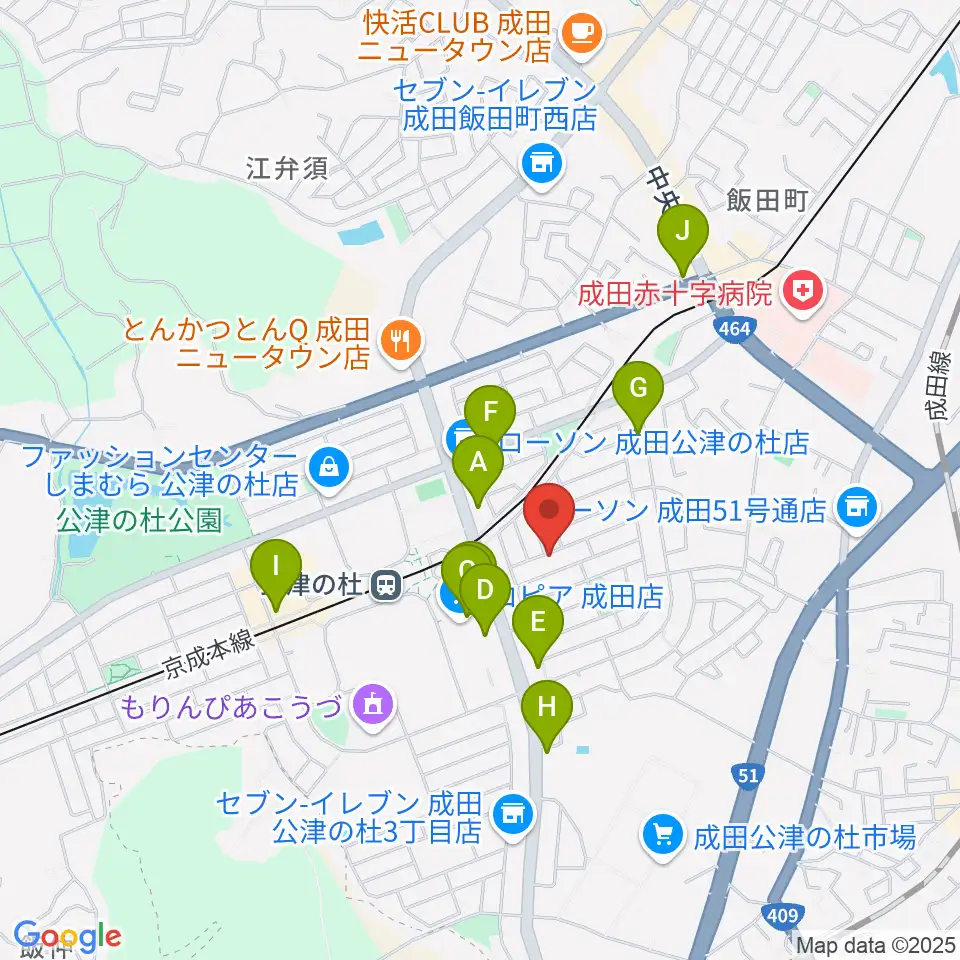YNサロンホール周辺のカフェ一覧地図