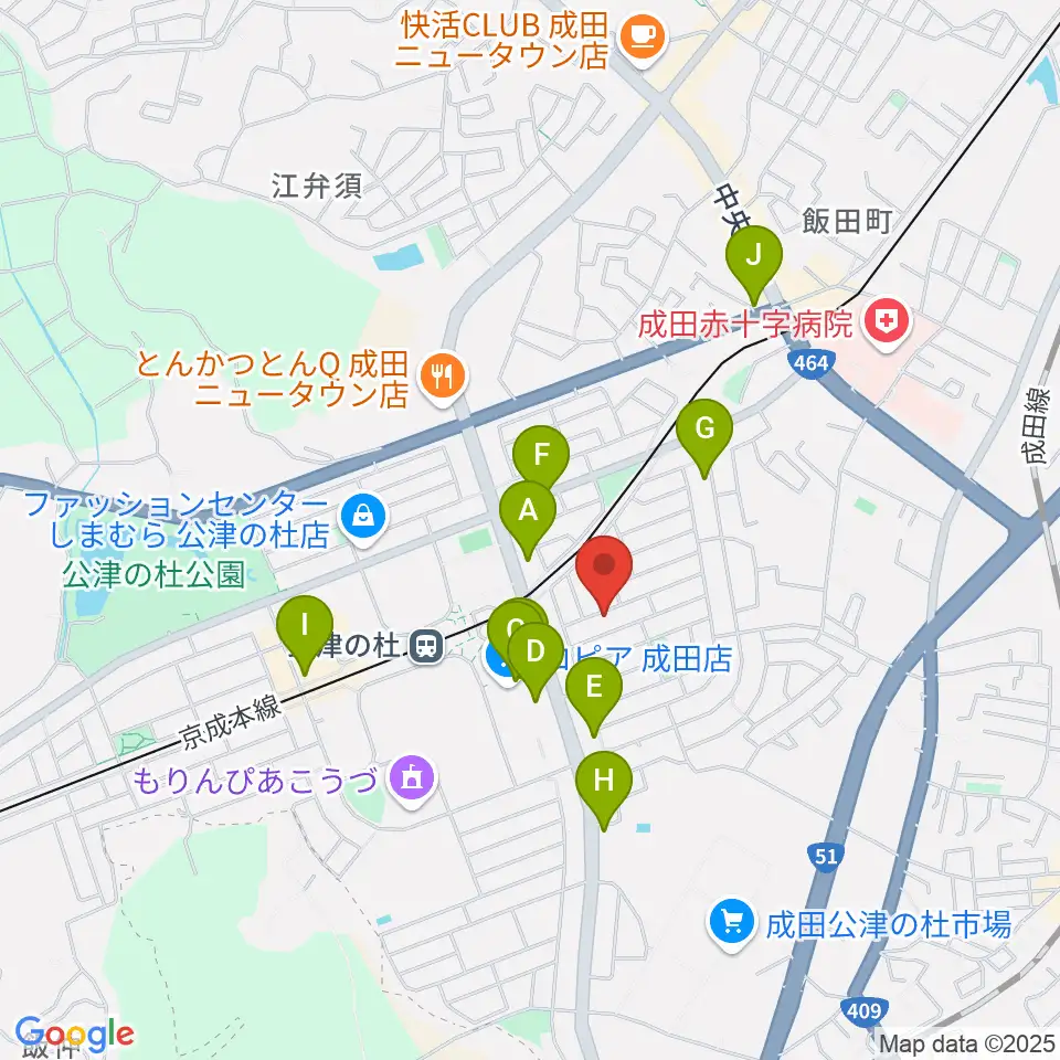 YNサロンホール周辺のカフェ一覧地図