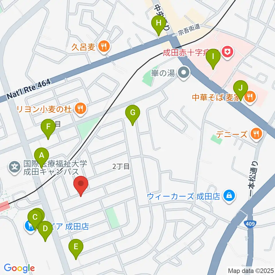 YNサロンホール周辺のカフェ一覧地図