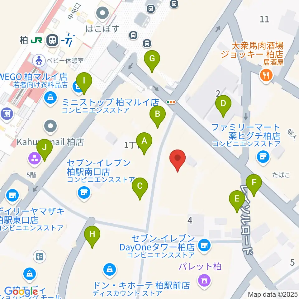 京北ホール周辺のカフェ一覧地図