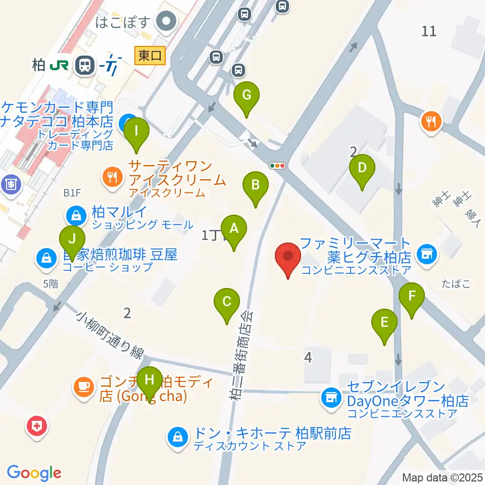 京北ホール周辺のカフェ一覧地図
