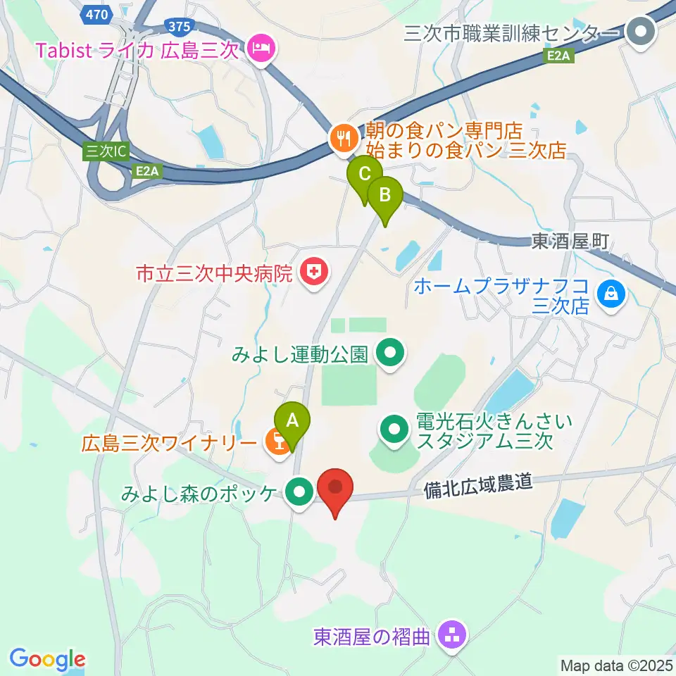 奥田元宋・小田女美術館周辺のカフェ一覧地図