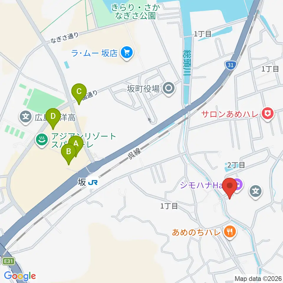 サンスターホール 周辺のカフェ一覧マップ