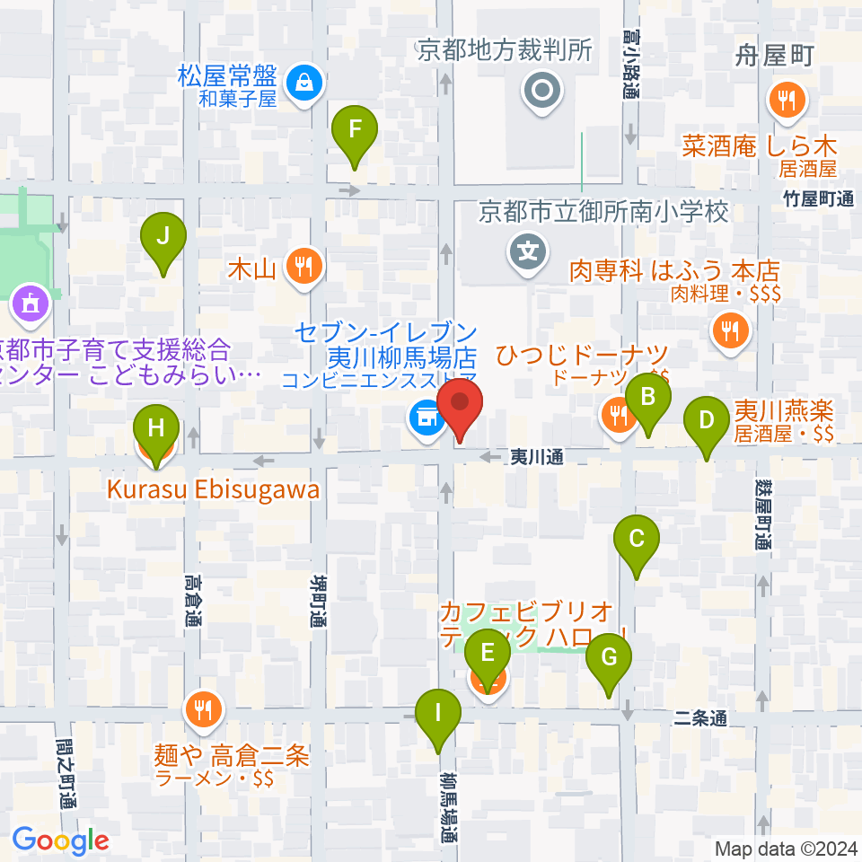 カフェ・モンタージュ周辺のカフェ一覧地図