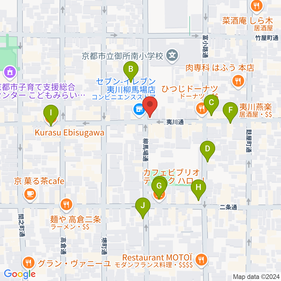 カフェ・モンタージュ周辺のカフェ一覧地図