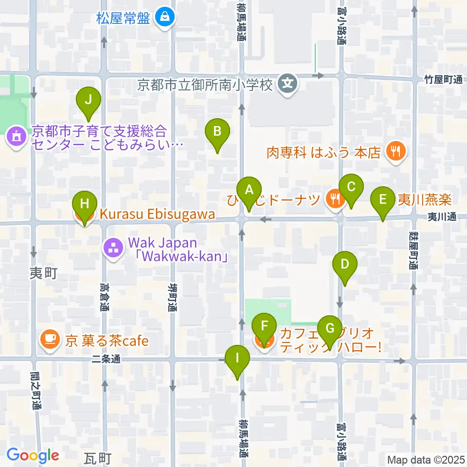 カフェ・モンタージュ周辺のカフェ一覧地図