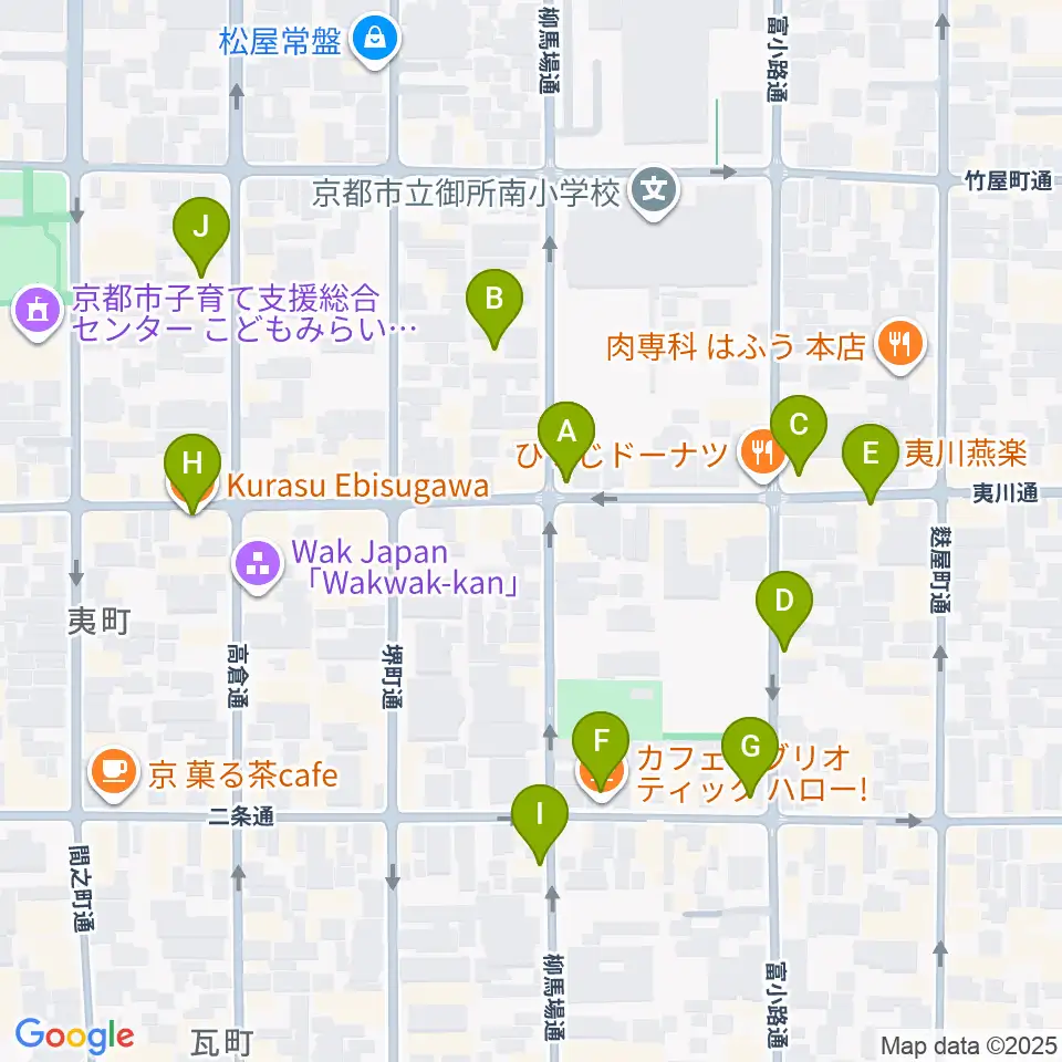 カフェ・モンタージュ周辺のカフェ一覧地図