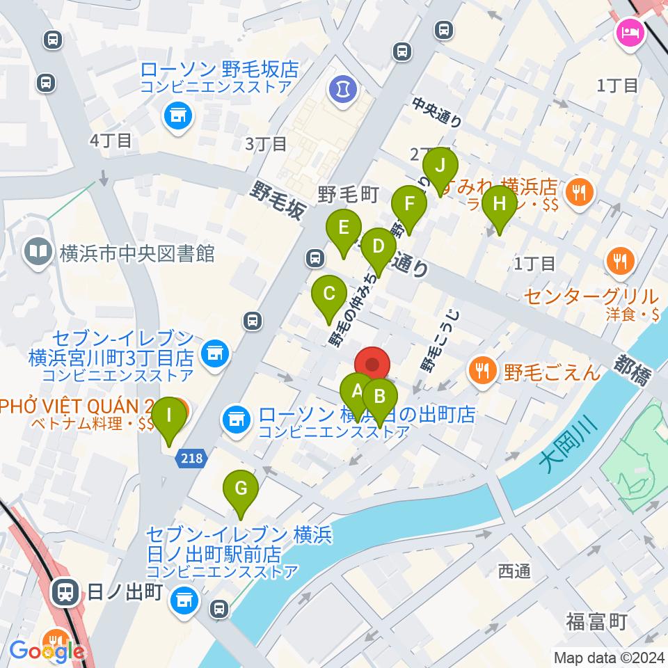 Jazz Spot DOLPHY周辺のカフェ一覧地図