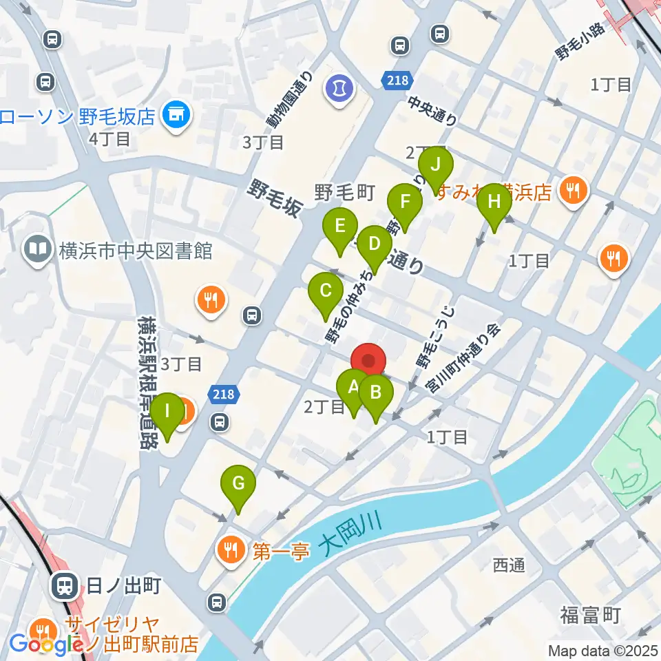 Jazz Spot DOLPHY周辺のカフェ一覧地図