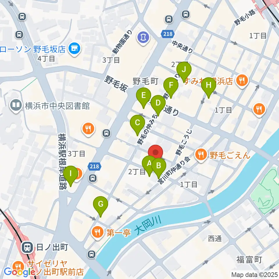 Jazz Spot DOLPHY周辺のカフェ一覧地図
