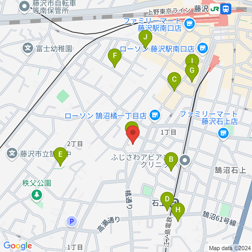 ル・クラシック周辺のカフェ一覧地図