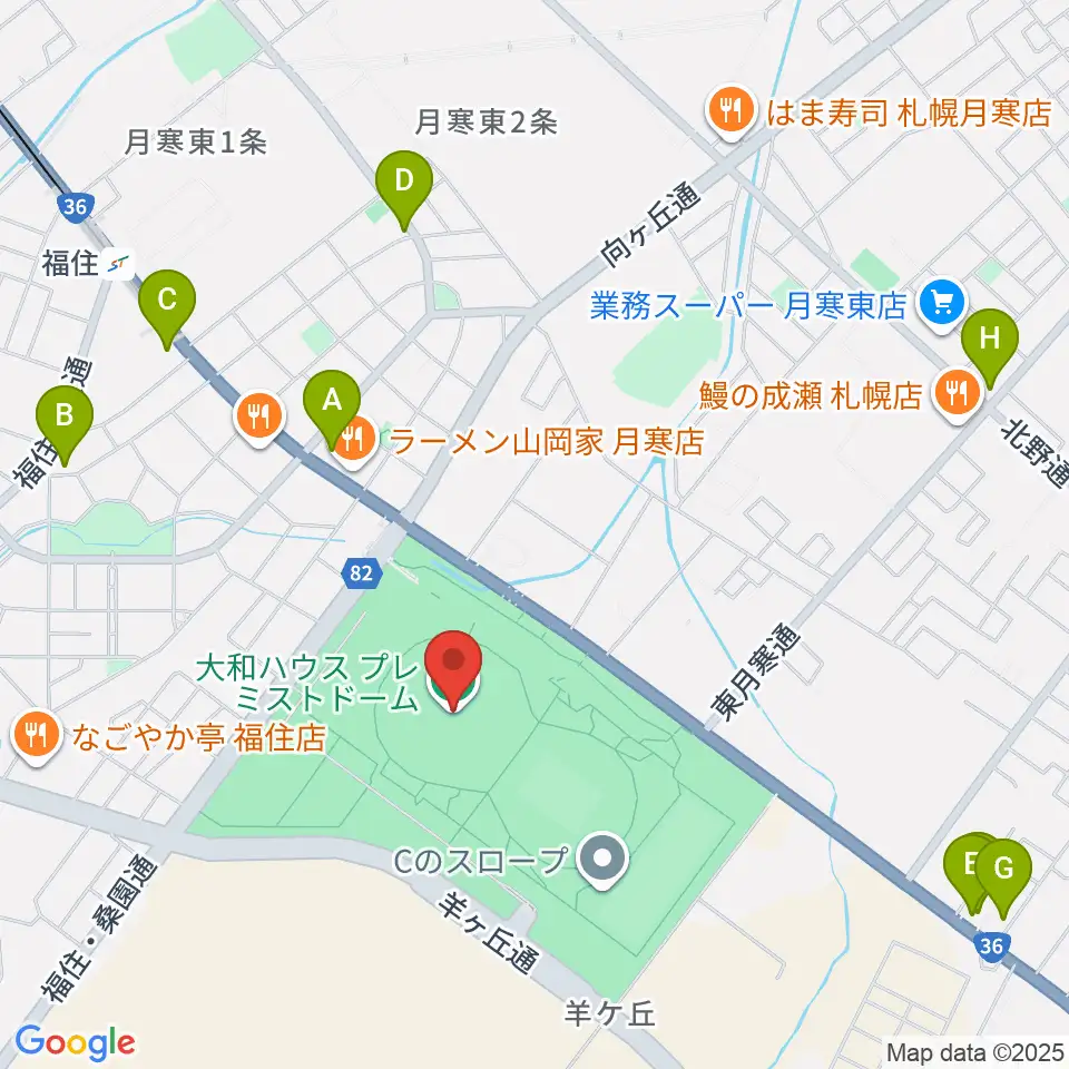 大和ハウス プレミストドーム周辺のカフェ一覧地図