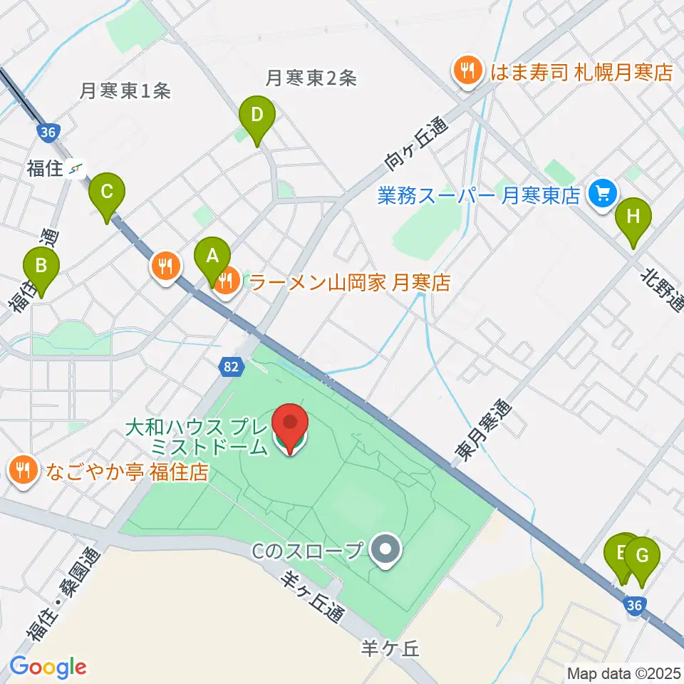 大和ハウス プレミストドーム周辺のカフェ一覧地図