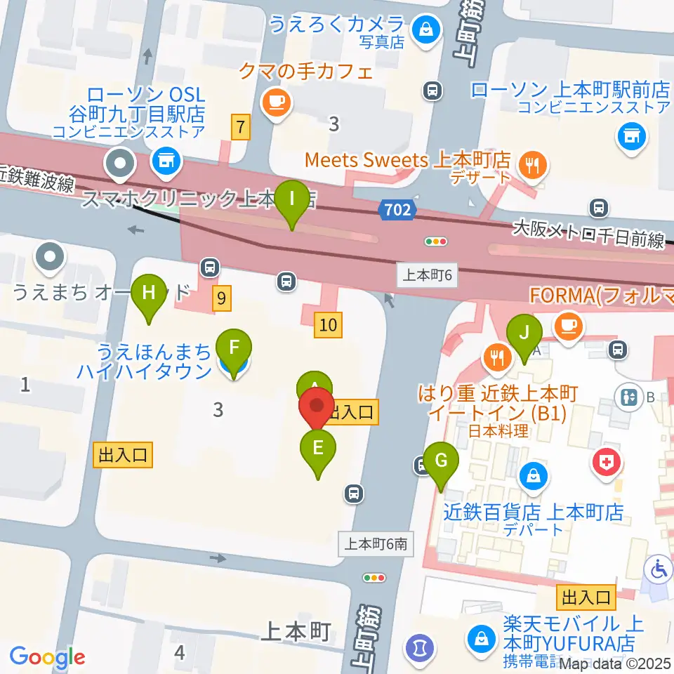 ウインド・スタイ周辺のカフェ一覧地図