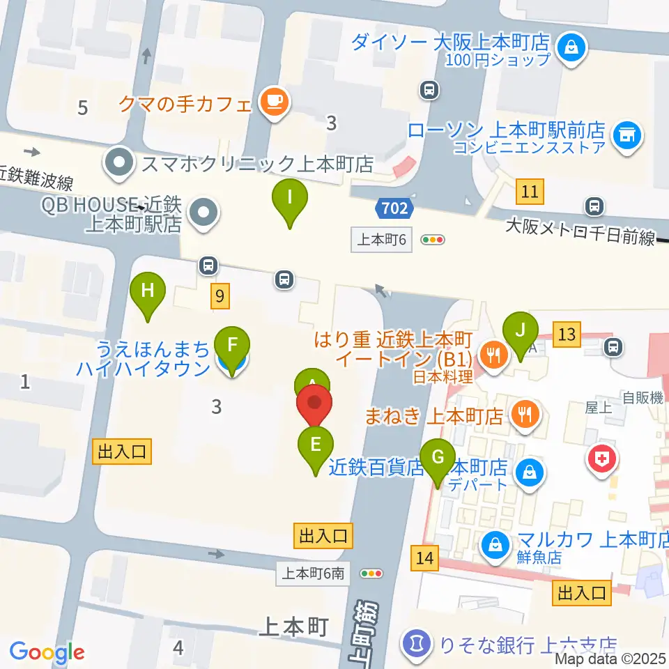 ウインド・スタイ周辺のカフェ一覧地図