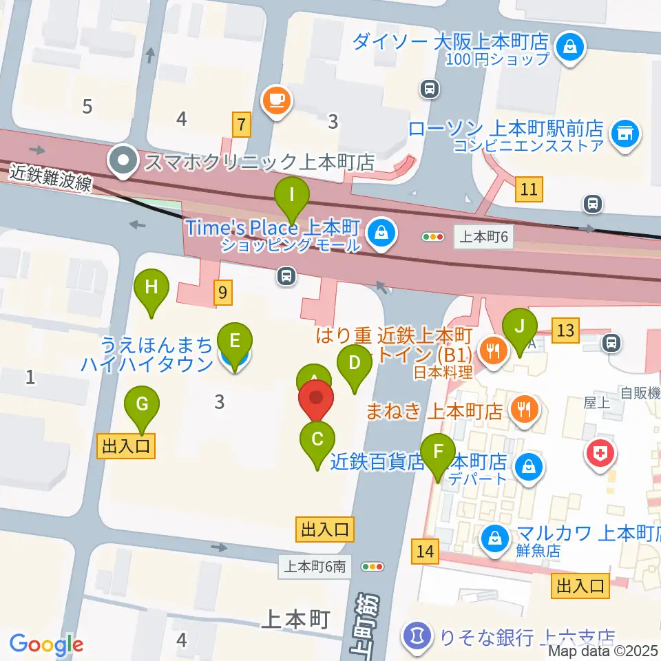 ウインド・スタイ周辺のカフェ一覧地図