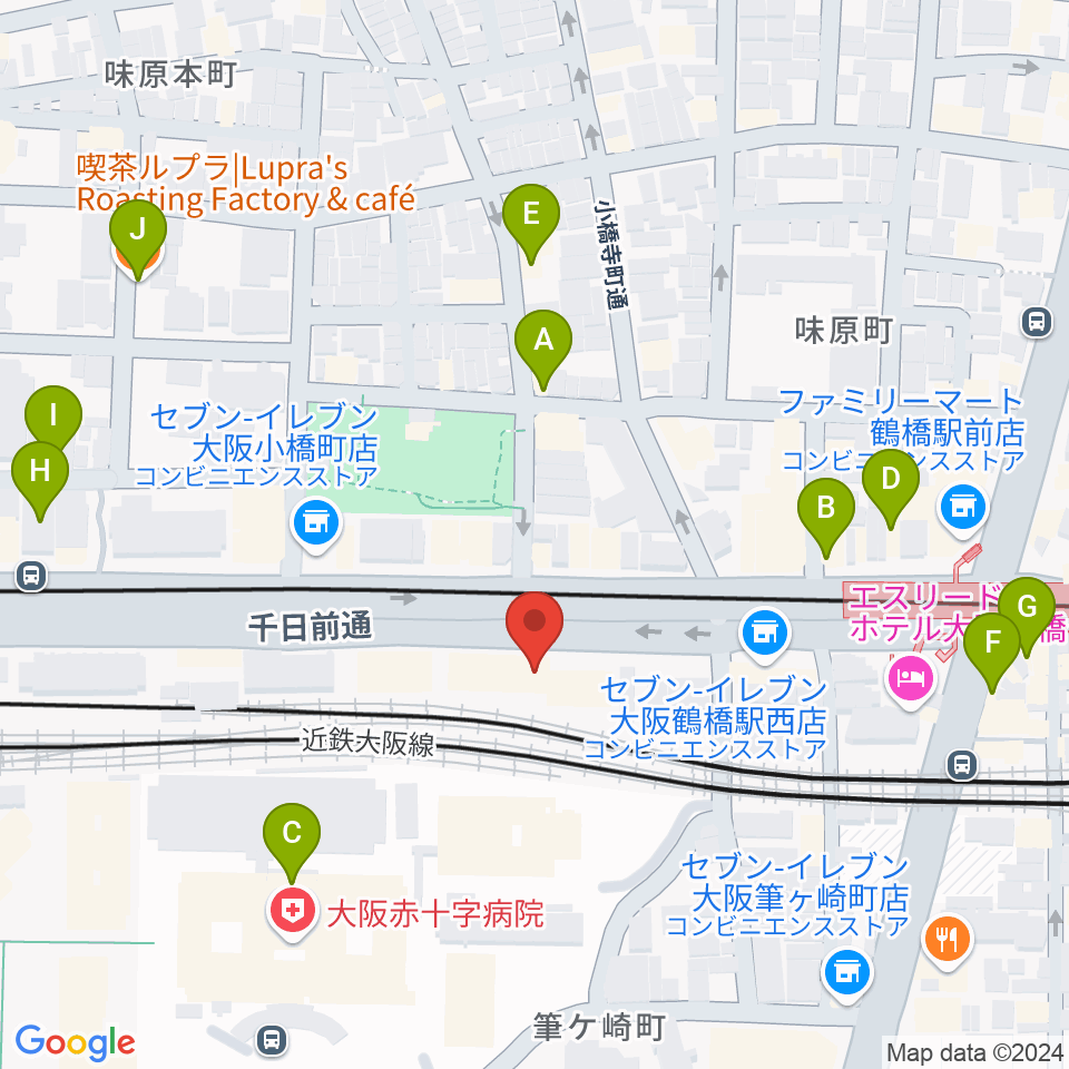 福田楽譜周辺のカフェ一覧地図