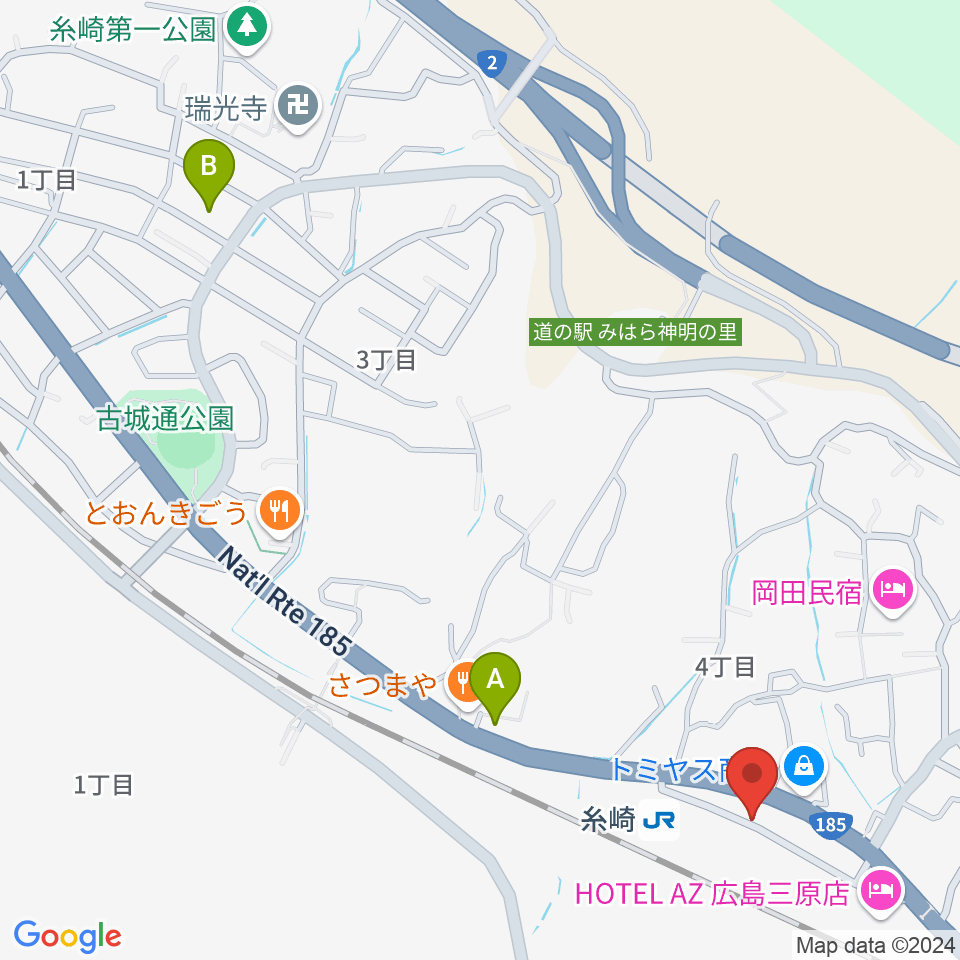 三原博志バイオリン工房周辺のカフェ一覧地図