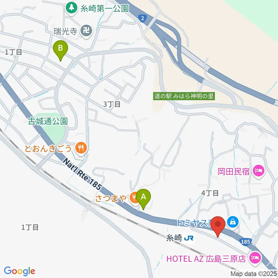 三原博志バイオリン工房周辺のカフェ一覧地図