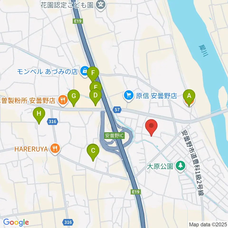 ギターショップEXCEL周辺のカフェ一覧地図