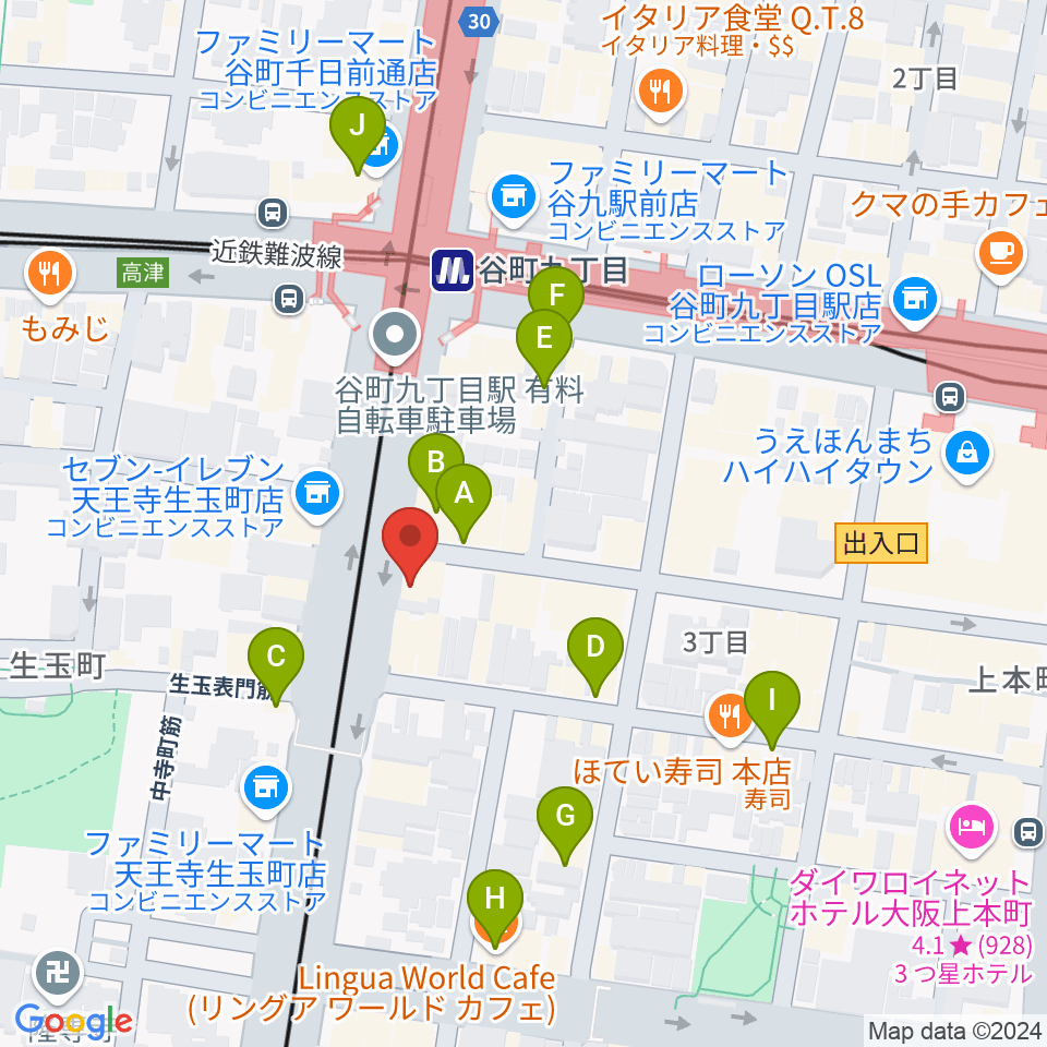 ドラムショップACT どらむ村周辺のカフェ一覧地図