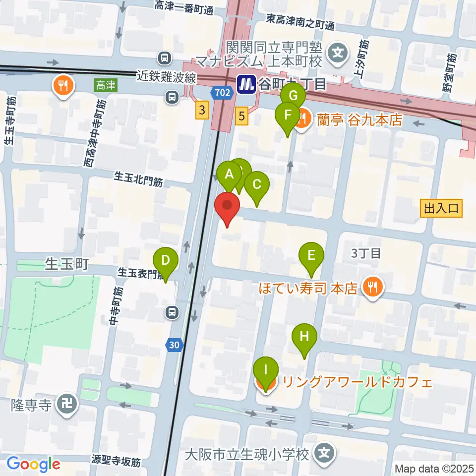 ドラムショップACT どらむ村周辺のカフェ一覧地図