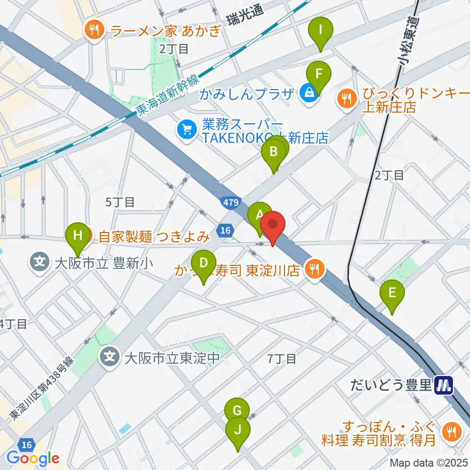ウエイド・インスツルメンツ周辺のカフェ一覧地図