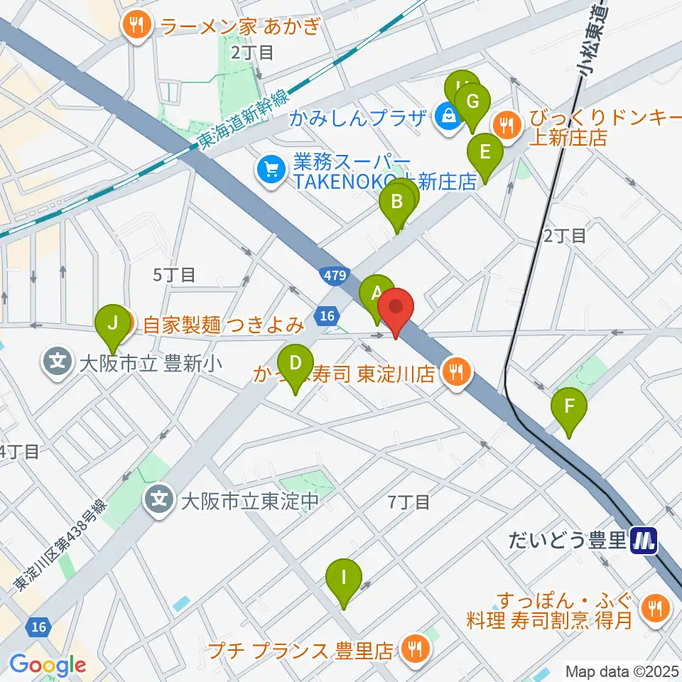 ウエイド・インスツルメンツ周辺のカフェ一覧地図