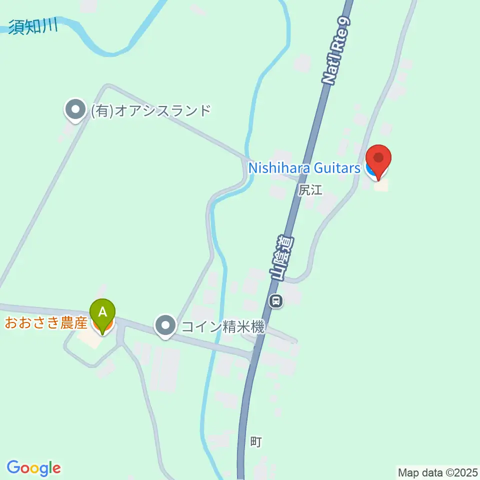 Nishihara Guitars周辺のカフェ一覧地図