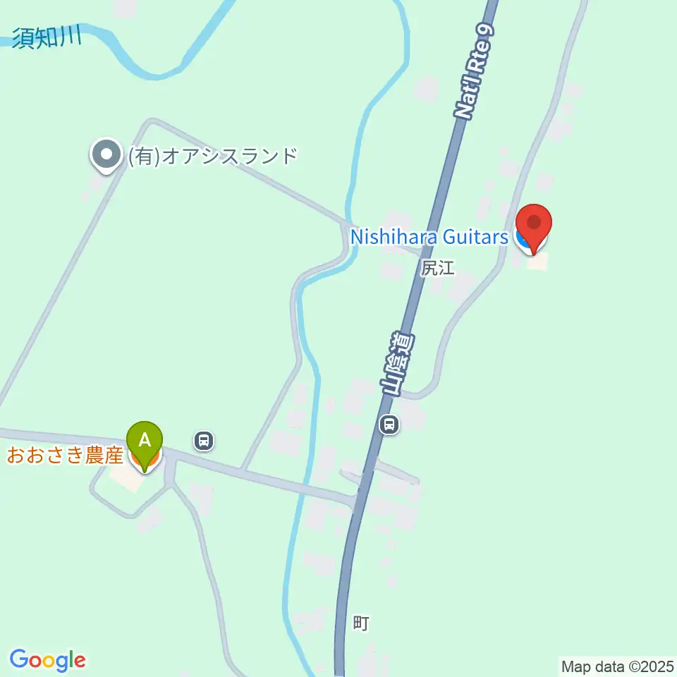 Nishihara Guitars周辺のカフェ一覧地図
